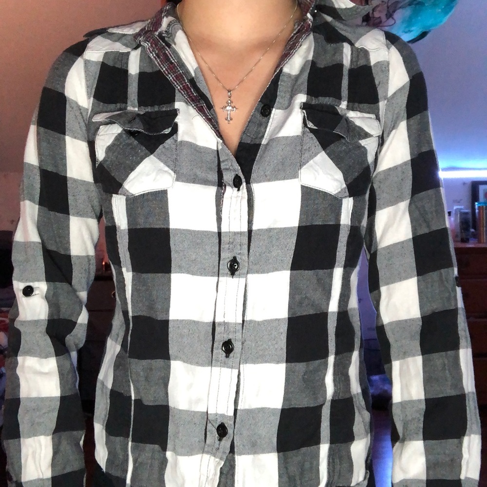 Flannel black and white